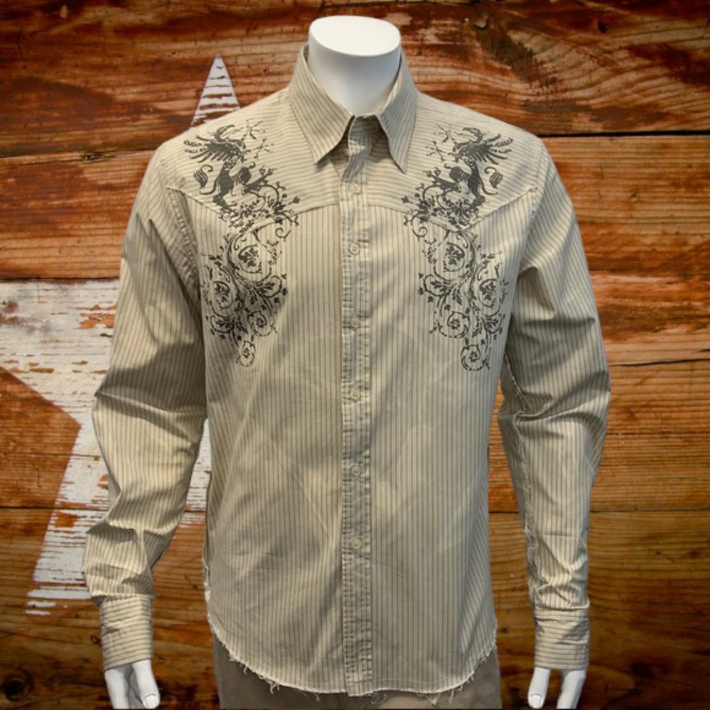 Roar Signature “Roan Design” Distressed Shirt MD